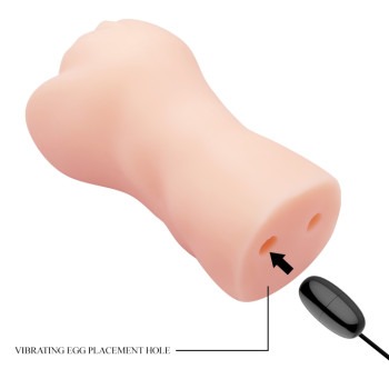 Мастурбатор с вибрацией CRAZY BULL - Realistic Pocket Pussy, BM-009228Z