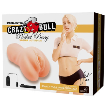 Мастурбатор с вибрацией CRAZY BULL - Realistic Pocket Pussy, BM-009228Z