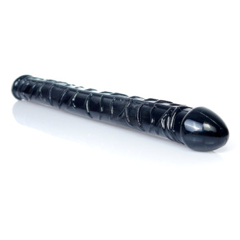 Подвійний фалоімітатор Boss Series: Flexible Double Dong Black, BS6700089