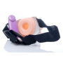 Страпон мужской с вибрацией BOSS - Adrian Hollow Strap-on vibrating, BS4600009