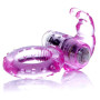 Эрекционное вибро кольцо BOSS Rabbit Vibro Cock Ring Pink, BS6700047