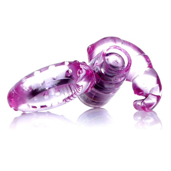 Эрекционное вибро кольцо BOSS Rabbit Vibro Cock Ring Pink, BS6700047