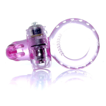 Эрекционное вибро кольцо BOSS Rabbit Vibro Cock Ring Pink, BS6700047