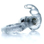 Ерекційне вібро кільце BOSS Rabbit Vibro Cock Ring Clear, BS6700049