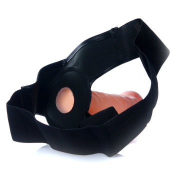 Фаллопротез з вібростимуляцією BOSS - Vibrating Hollow Strap-on Cyber ​​Skin, BS6700069