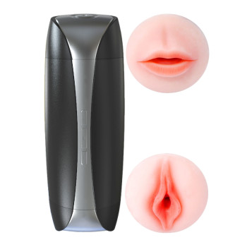 Мастурбатор з двома входами та вібростимуляцією BOSS SUSAN Double Delight 2.0 - 36 functions USB, BS2600132