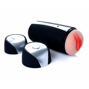 Мастурбатор з двома входами та вібростимуляцією BOSS SUSAN Double Delight 2.0 - 36 functions USB, BS2600132
