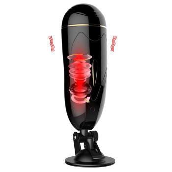 Мастурбатор з вібростимуляцією FOXSHOW Vibrating Masturbation Cup USB 7 + Interactive Function, BS6300033