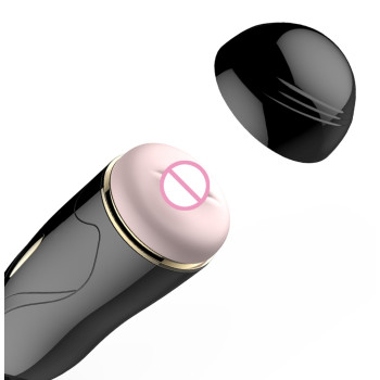 Мастурбатор з вібростимуляцією FOXSHOW Vibrating Masturbation Cup USB 7 + Interactive Function, BS6300033