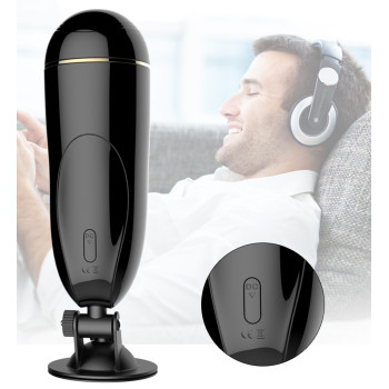 Мастурбатор з вібростимуляцією FOXSHOW Vibrating Masturbation Cup USB 7 + Interactive Function, BS6300033
