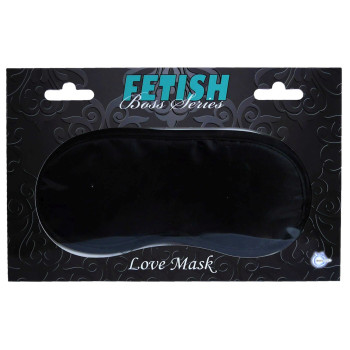 Атласная маска Boss Series Fetish - Love Mask Black, BS6100024