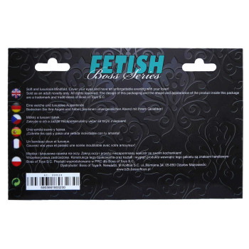 Атласная маска Boss Series Fetish - Love Mask Black, BS6100024