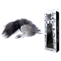 Анальна пробка ( розмір S ) із хвостом Boss Series - Fox TAIL Black XXL, BS6400097