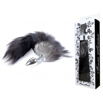 Анальна пробка ( розмір S ) із хвостом Boss Series - Fox TAIL Black XXL, BS6400097