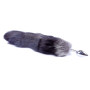 Анальная пробка ( размер S ) с хвостом Boss Series - Fox TAIL Black XXL, BS6400097
