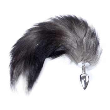 Анальная пробка ( размер S ) с хвостом Boss Series - Fox TAIL Black XXL, BS6400097