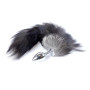 Анальная пробка ( размер S ) с хвостом Boss Series - Fox TAIL Black XXL, BS6400097