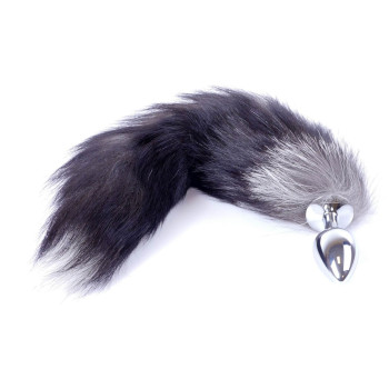 Анальная пробка ( размер S ) с хвостом Boss Series - Fox TAIL Black XXL, BS6400097