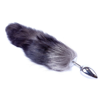 Анальная пробка ( размер S ) с хвостом Boss Series - Fox TAIL Black XXL, BS6400097