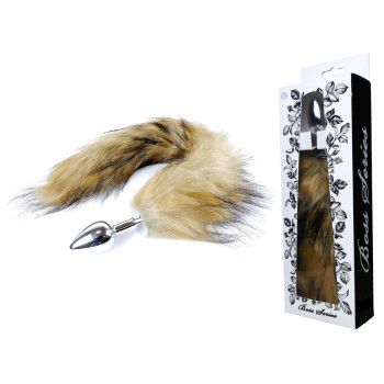 Анальная пробка ( размер S ) с хвостом Boss Series - Fox TAIL Brown XL, BS6400098