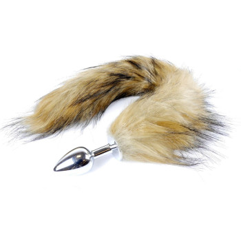 Анальная пробка ( размер S ) с хвостом Boss Series - Fox TAIL Brown XL, BS6400098