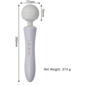 Вибромассажер Boss Series - Massager Ultra Powerful Big USB Black 20 Function, BS2200010