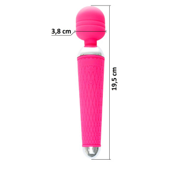 Вибромассажер Boss Series - Massager Power Wand USB Pink 16 Function, BS2200036
