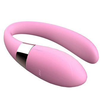 Вибромассажер для пар с пультом ДУ - Boss Series V-Vibe Pink USB 7 Function, BS6200001