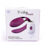 Вибромассажер для пар с пультом ДУ - Boss Series V-Vibe Purple USB 7 Function, BS6200002