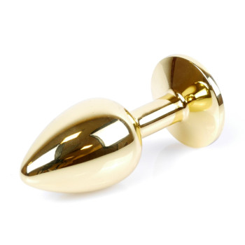 Анальний затор Boss Series - Jewellery Gold PLUG Black S, BS6400020