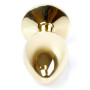 Анальний затор Boss Series - Jewellery Gold PLUG Black S, BS6400020