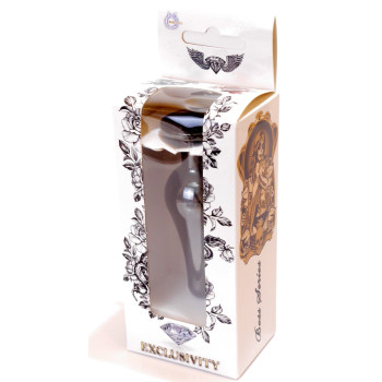 Анальная пробка Boss Series - Jewellery Dark Silver BUTT PLUG Black, BS6400056