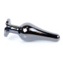 Анальний затор Boss Series - Jewellery Dark Silver BUTT PLUG Blue, BS6400059