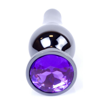Анальная пробка Boss Series - Jewellery Dark Silver BUTT PLUG Purple, BS6400061