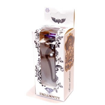 Анальная пробка Boss Series - Jewellery Dark Silver BUTT PLUG Purple, BS6400061