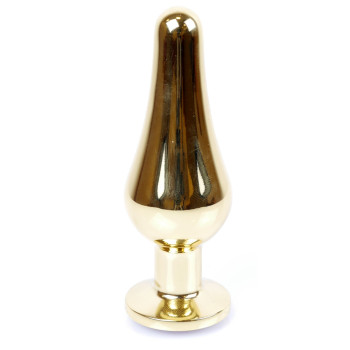 Анальний затор Boss Series - Jewellery Gold BUTT PLUG Red, BS6400064