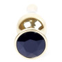 Анальний затор Boss Series - Jewellery Gold BUTT PLUG Black, BS6400065