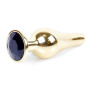 Анальний затор Boss Series - Jewellery Gold BUTT PLUG Black, BS6400065