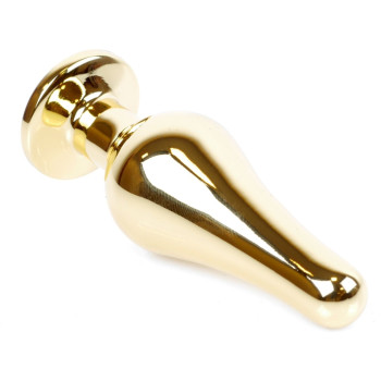 Анальний затор Boss Series - Jewellery Gold BUTT PLUG Black, BS6400065