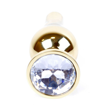 Анальная пробка Boss Series - Jewellery Gold BUTT PLUG Clear, BS6400066