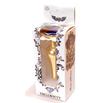 Анальная пробка Boss Series - Jewellery Gold BUTT PLUG Dark Blue, BS6400068