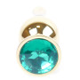 Анальная пробка Boss Series - Jewellery Gold BUTT PLUG Green, BS6400069