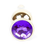 Анальний затор Boss Series - Jewellery Gold BUTT PLUG Purple, BS6400070