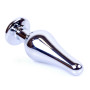 Анальний затор Boss Series - Jewellery Silver BUTT PLUG Black, BS6400074