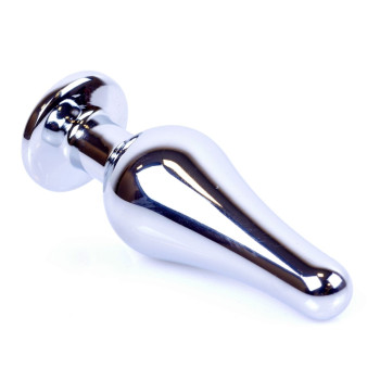 Анальная пробка Boss Series - Jewellery Silver BUTT PLUG Light Blue, BS6400076