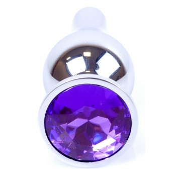 Анальная пробка Boss Series - Jewellery Silver BUTT PLUG Purple, BS6400079
