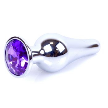Анальная пробка Boss Series - Jewellery Silver BUTT PLUG Purple, BS6400079