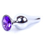 Анальная пробка Boss Series - Jewellery Silver BUTT PLUG Purple, BS6400079