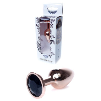 Анальний затор Boss Series - Jewellery Red Gold PLUG Black S, BS6400111