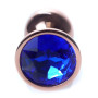 Анальний затор Boss Series - Jewellery Red Gold PLUG Dark Blue S, BS6400114
